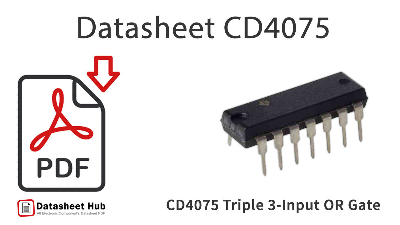 CD4075 Triple 3-Input OR-Gate-IC-Datasheet