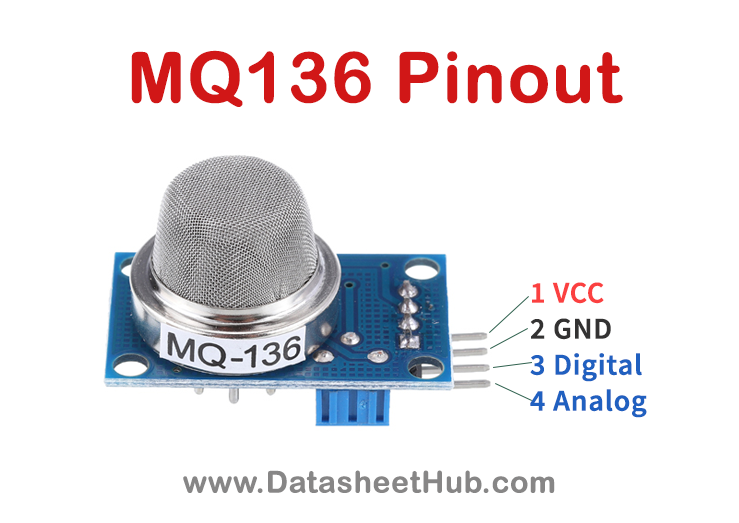 MQ136 Hydrogen Sulfide Gas-Sensor-Pinout