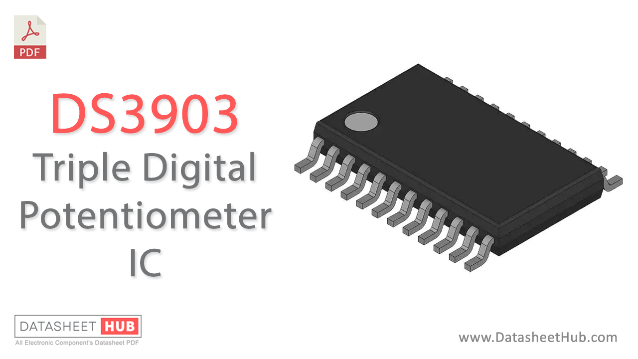DS3903 Triple Digital Potentiometer IC